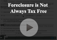 Foreclosure Not Tax Free